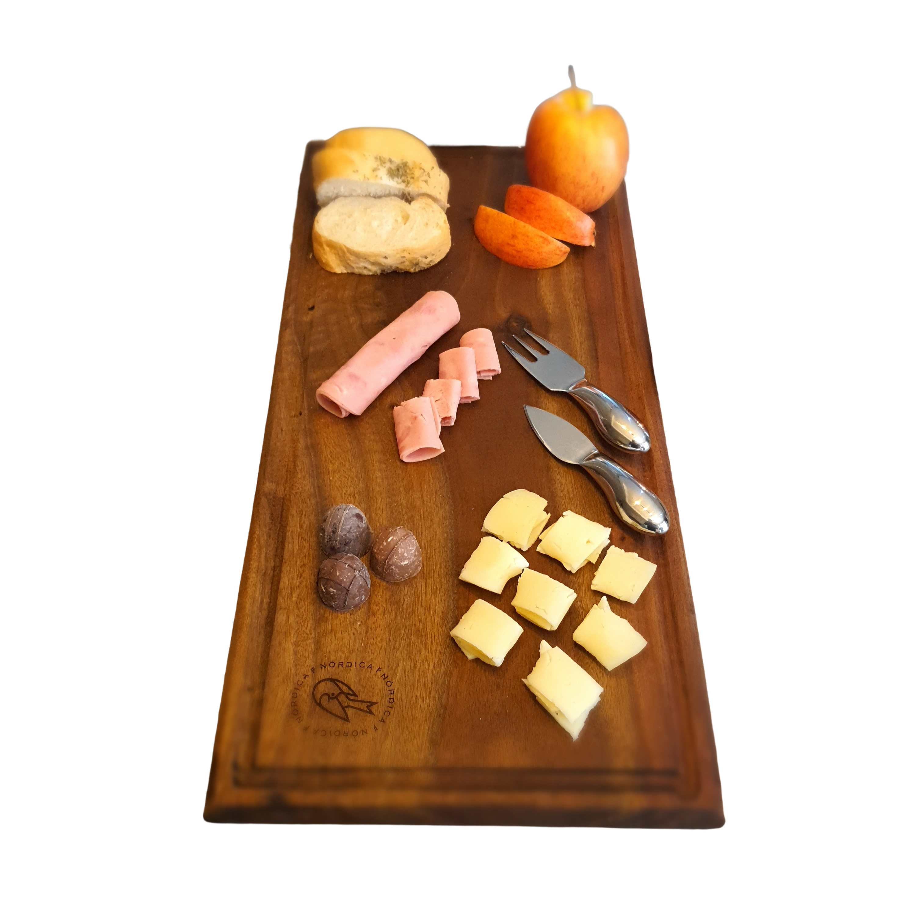 Tabla Parrillera Madera para Carnes, Quesos, Charcuteria 50x25cm