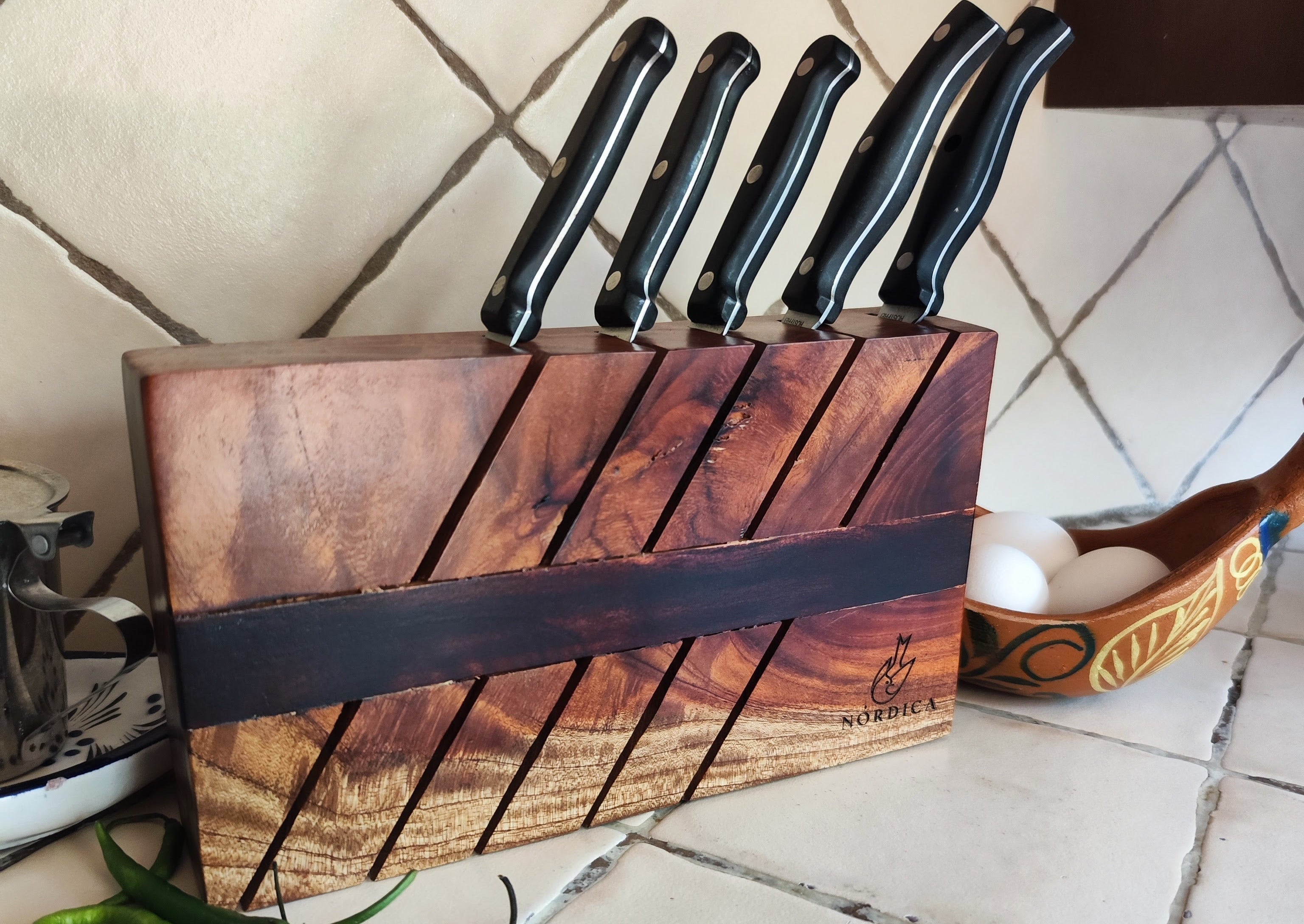 Portacuchillos para 5 piezas