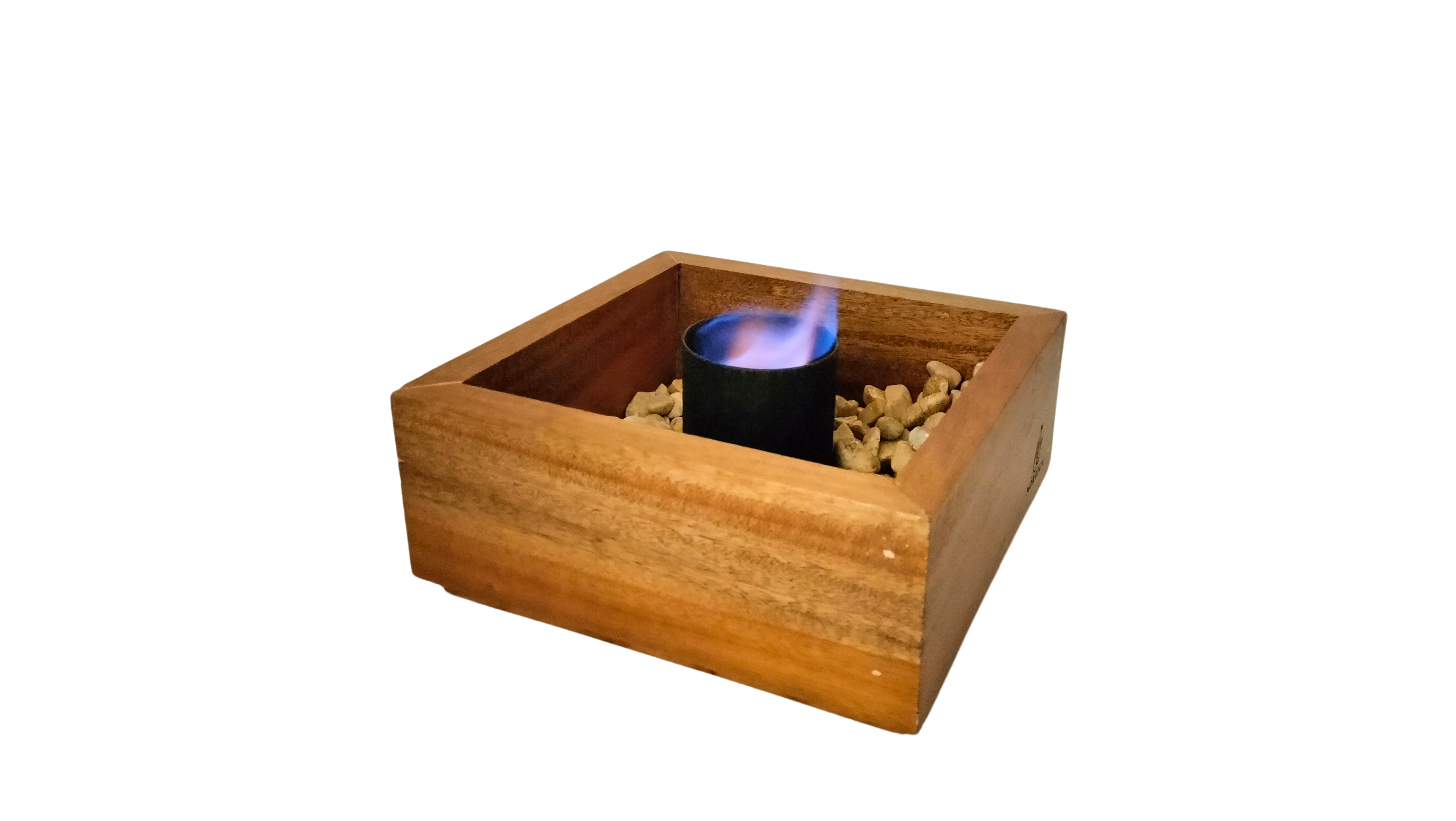 Chimenea Cuadrada de Bioetanol 25 x 25cm