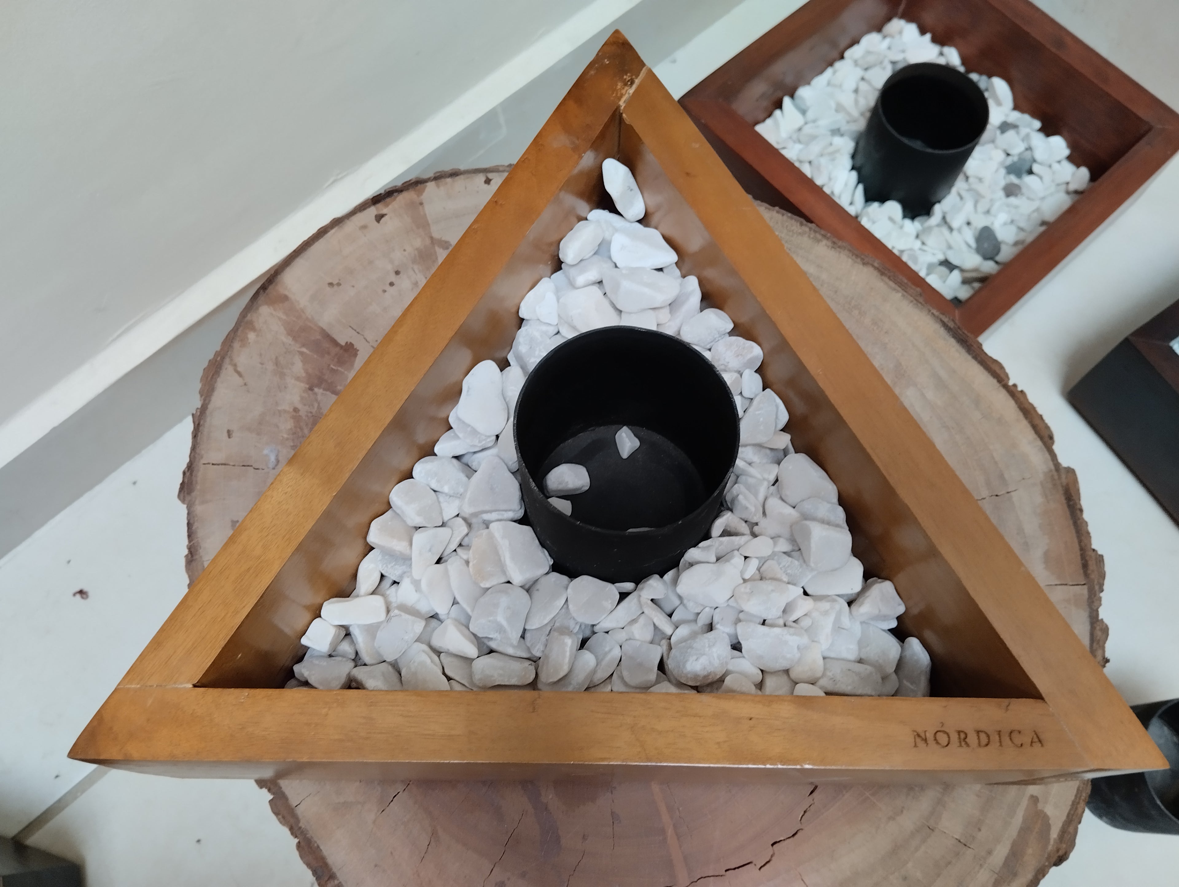 Chimenea Triangular de Bioetanol 30 x 30cm