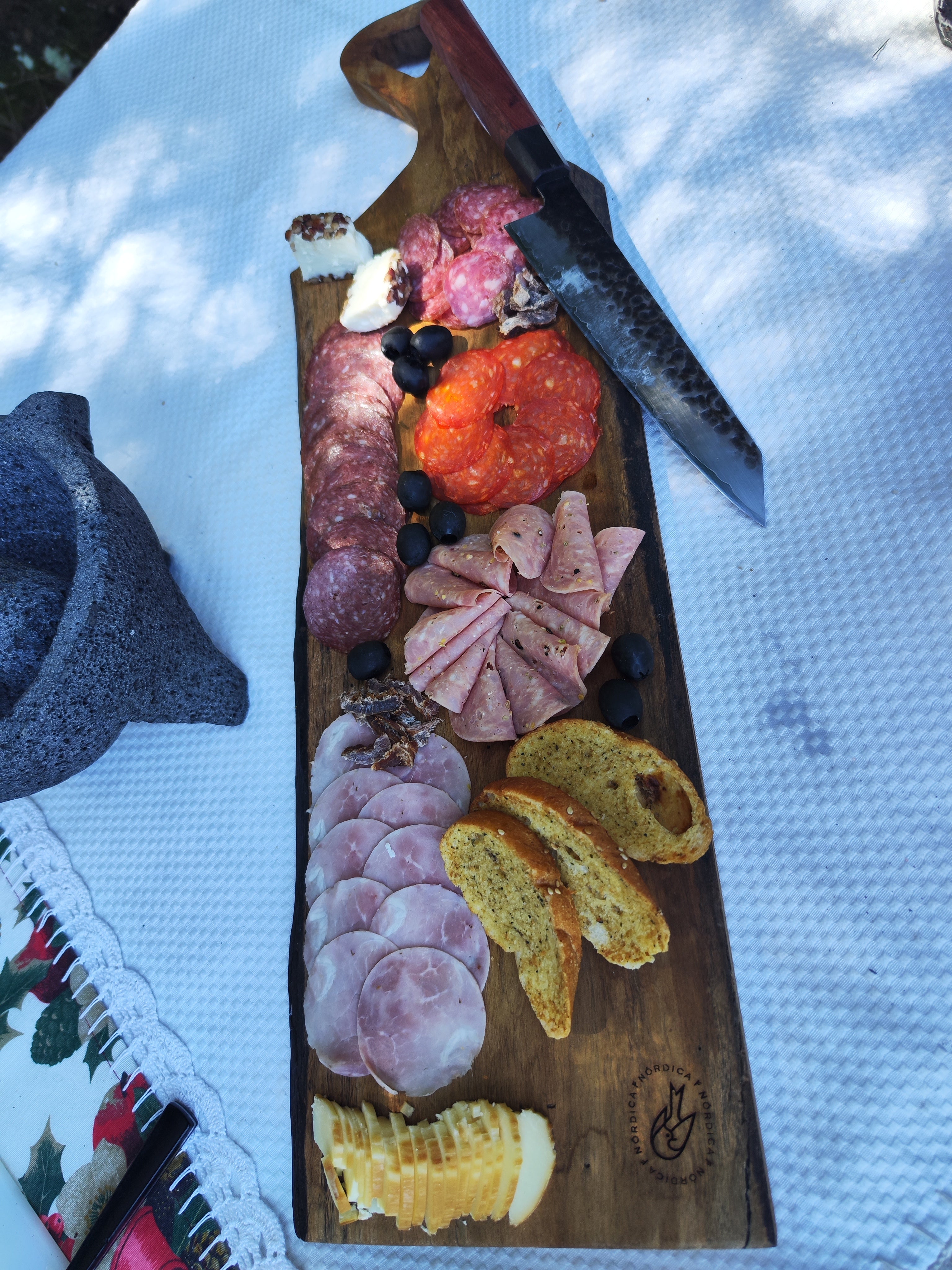 Tabla Parrillera Madera par Carnes, Quesos, Charcuteria 71 a 80cm