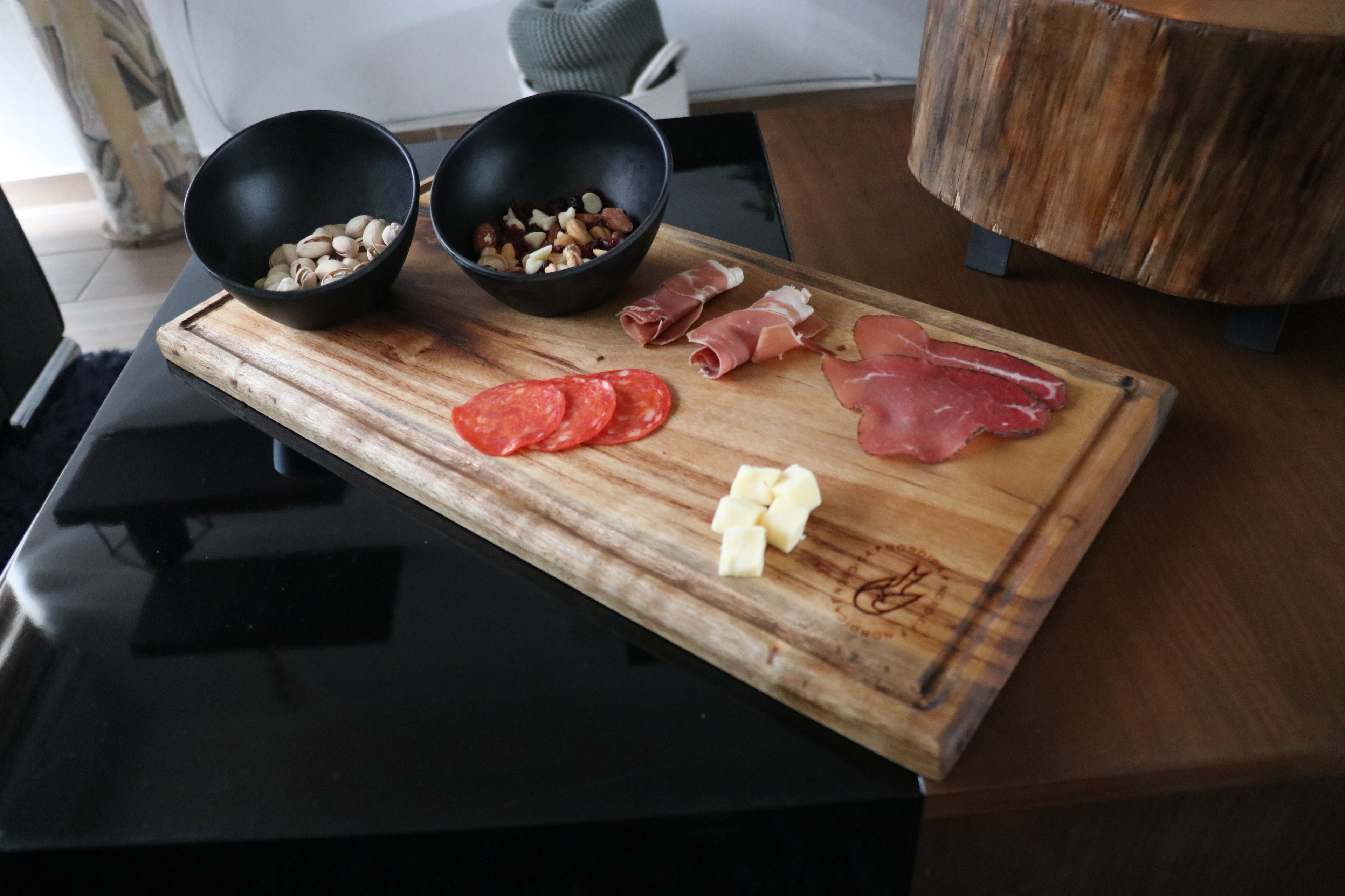 Tabla Parrillera Madera para Carnes, Quesos, Charcuteria 50x25cm