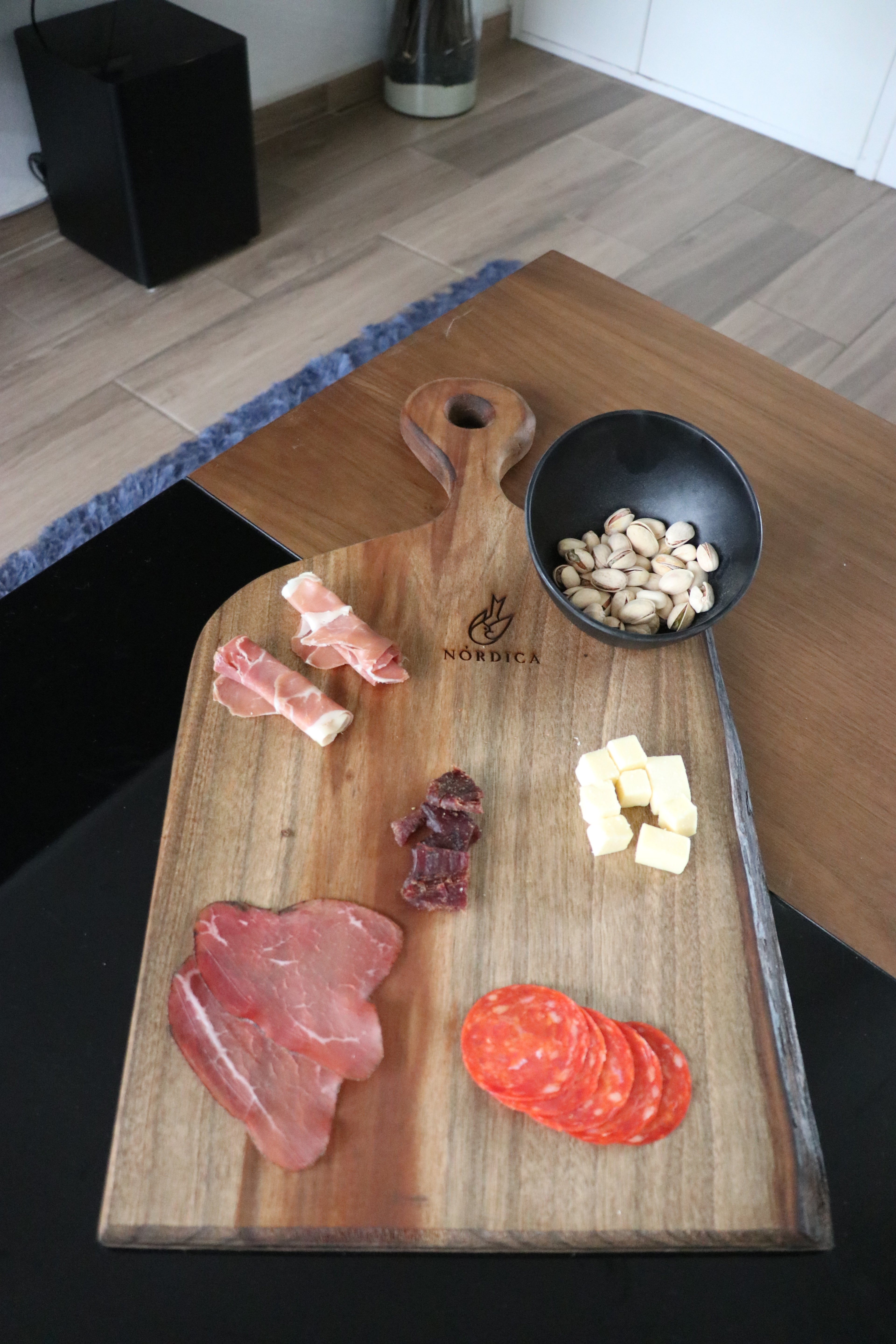Tabla Parrillera Madera para Carnes, Quesos, Charcuteria 60 a 70cm