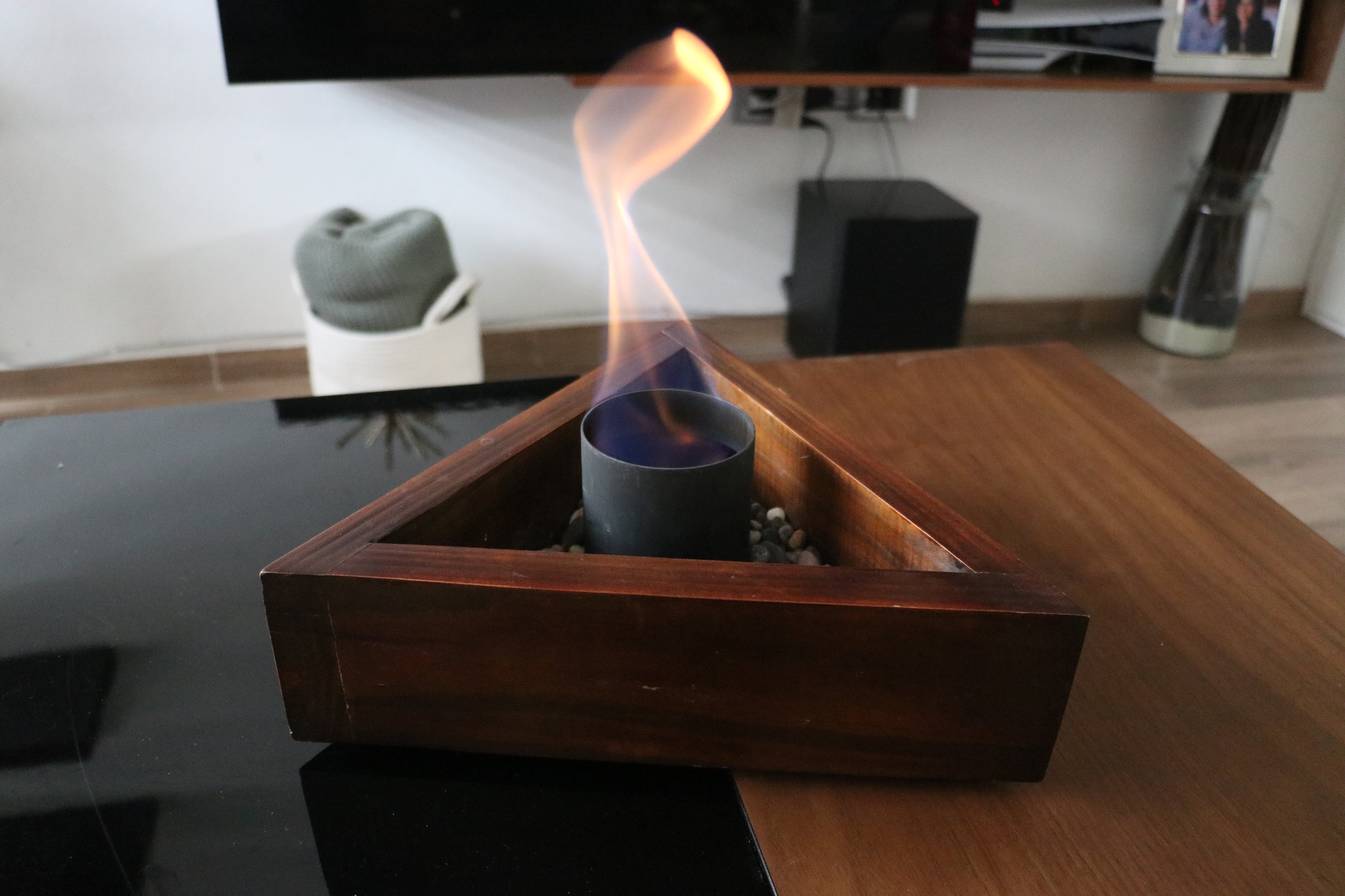 Chimenea Triangular de Bioetanol 30 x 30cm