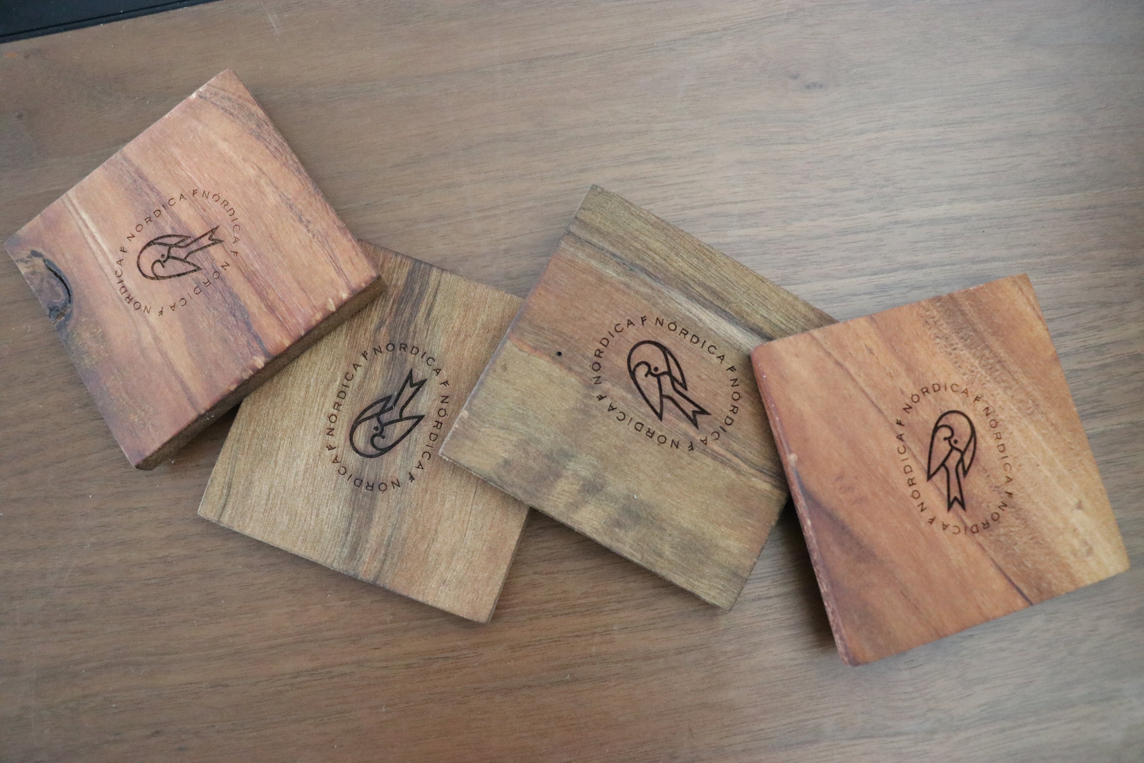 Portavasos Cuadrados Juego de 4 piezas