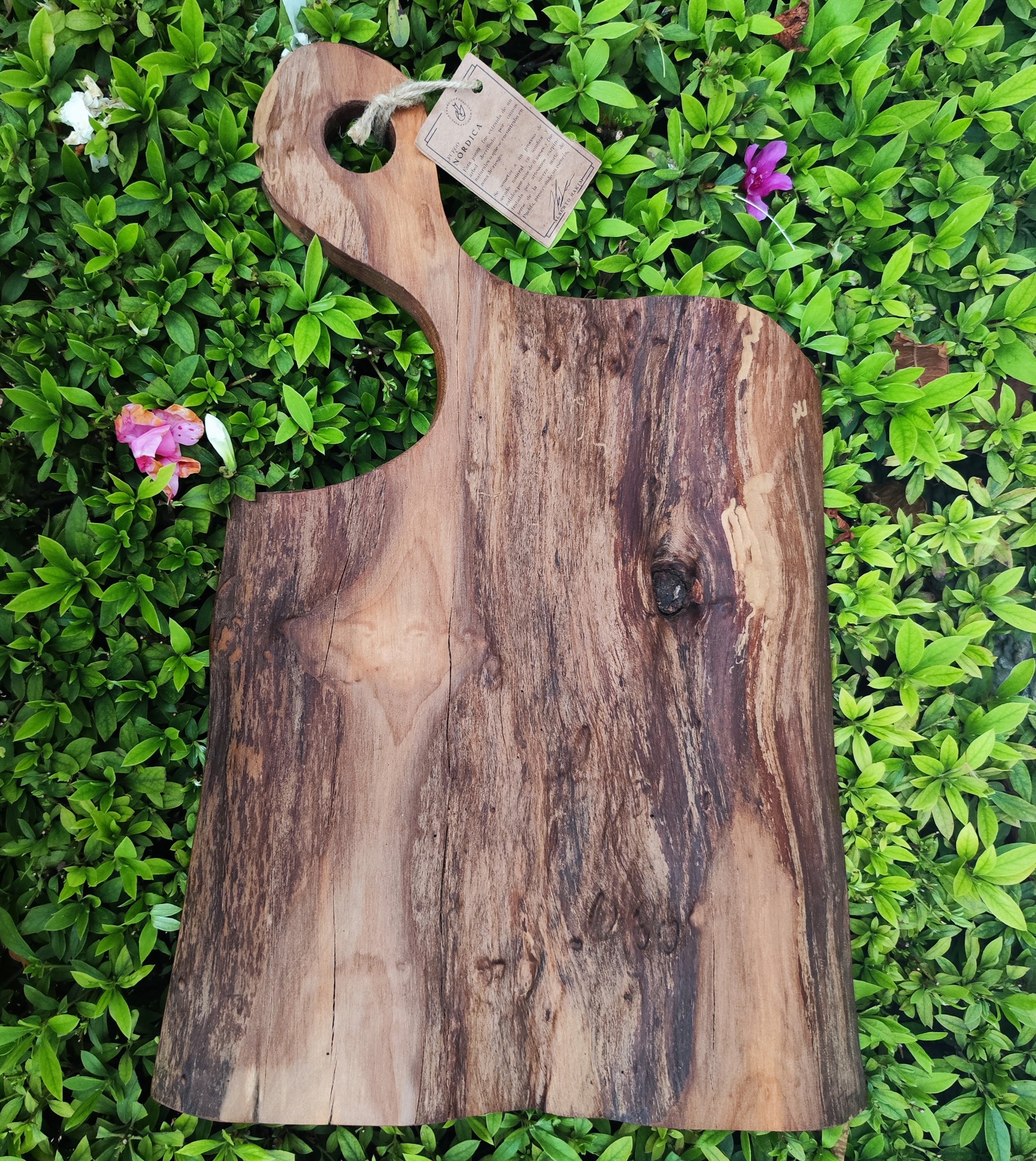 Tabla Parrillera Madera para Carnes, Quesos, Charcuteria 60 a 70cm