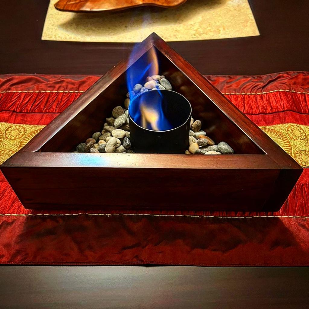 Chimenea Triangular de Bioetanol 30 x 30cm