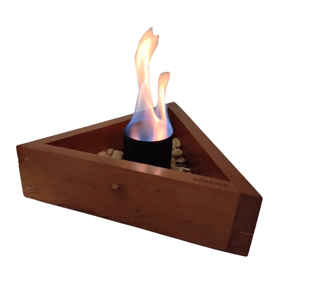 Chimenea Triangular de Bioetanol 30 x 30cm