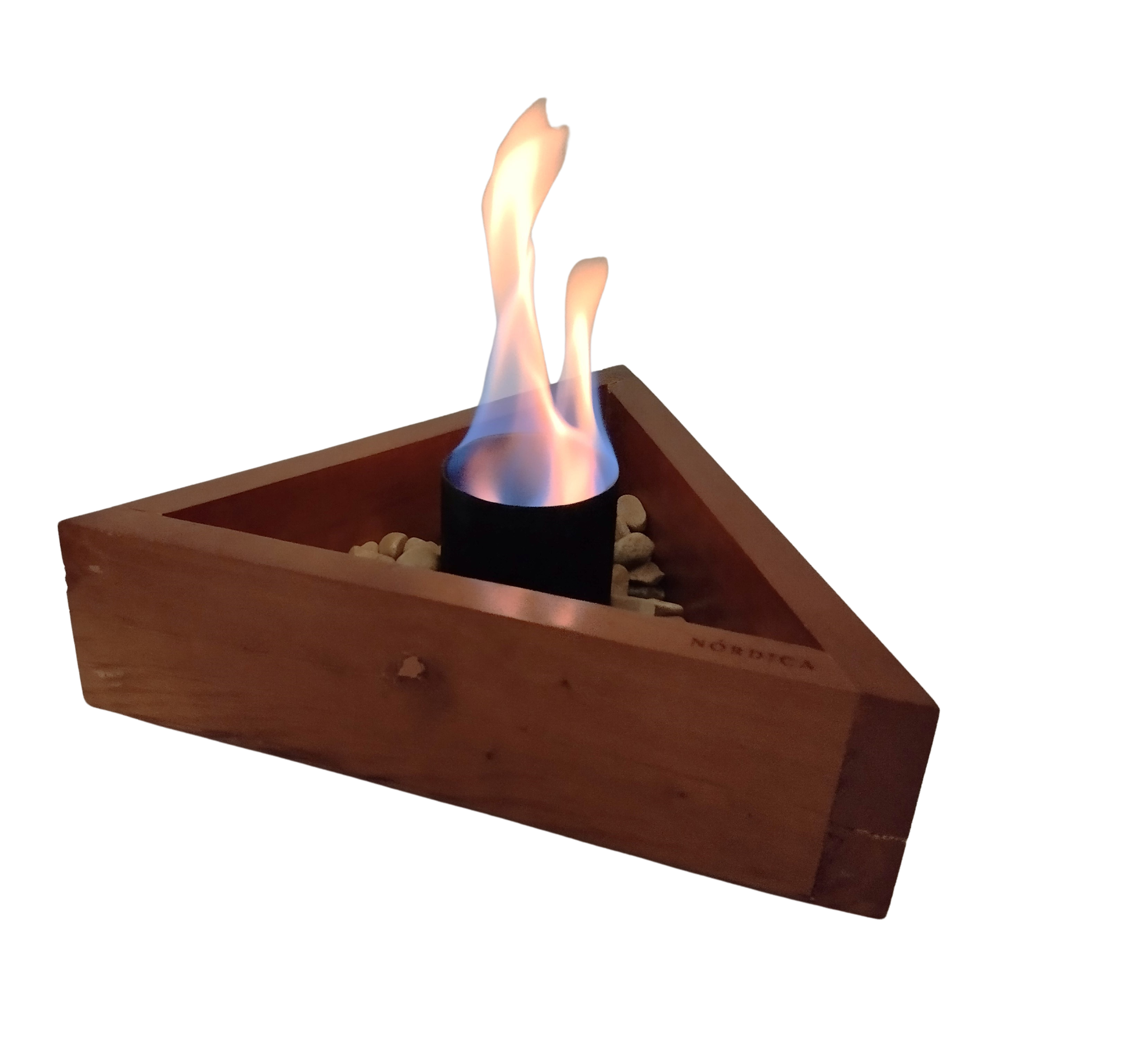 Chimenea Triangular de Bioetanol 30 x 30cm